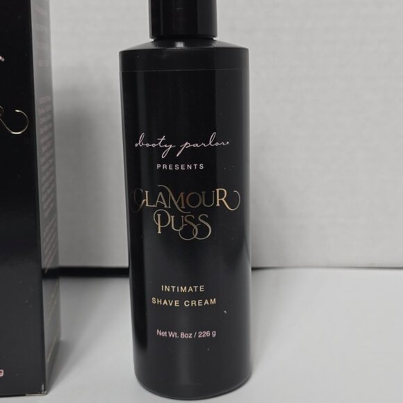 ONE BOX - NIB Glamour Puss Intimate Shave Cream - Black Pump Bottle - 8 OZ - Picture 2 of 13